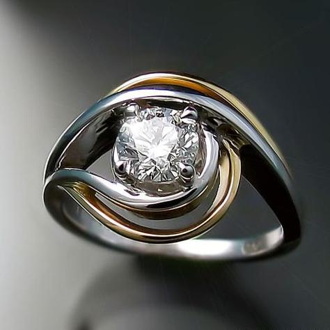 Vintage Zirconia Silver Eye Ring-Mialla Jewelry
