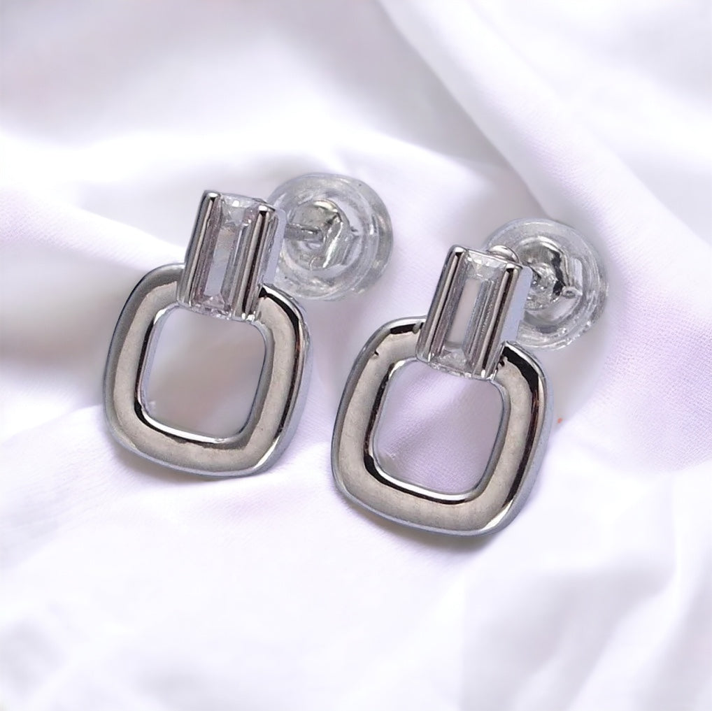 Zita Mini Square Earrings-Mialla Jewelry