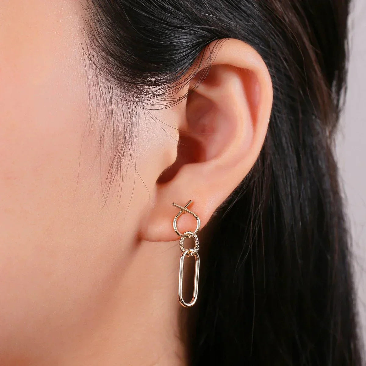 Mirella Chain Link Earrings-Mialla Jewelry