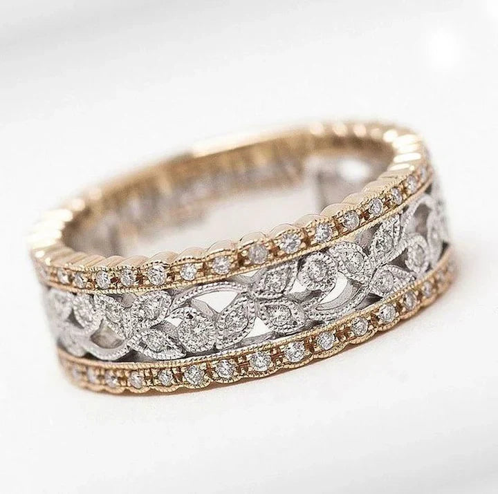 Vintage Hollow Brilliance Ring-Mialla Jewelry