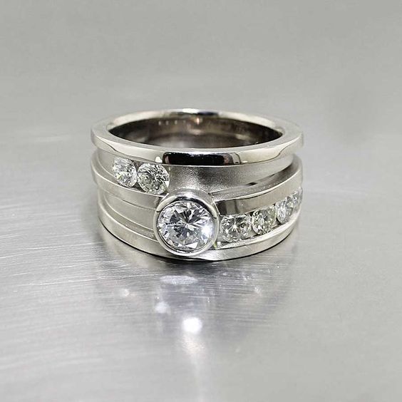 Vintage Glass Layered Ring-Mialla Jewelry