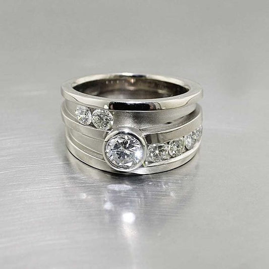 Vintage Glass Layered Ring-Mialla Jewelry