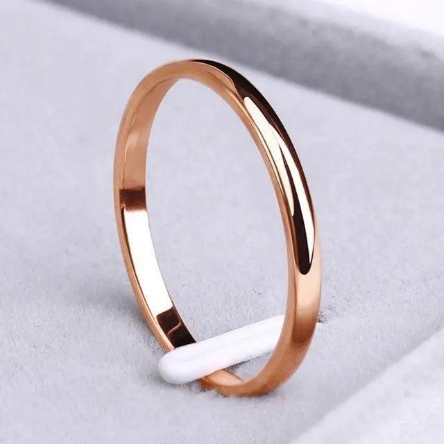 Simple ring made of gold and silver-Mialla Jewelry