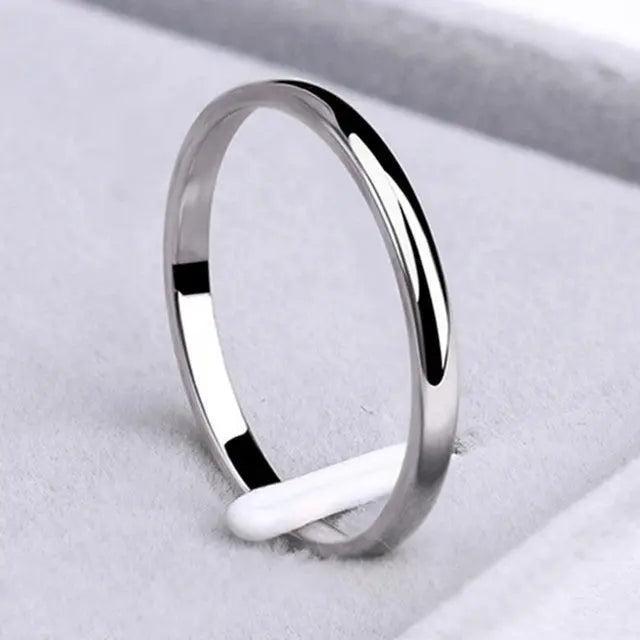 Simple ring made of gold and silver-Mialla Jewelry