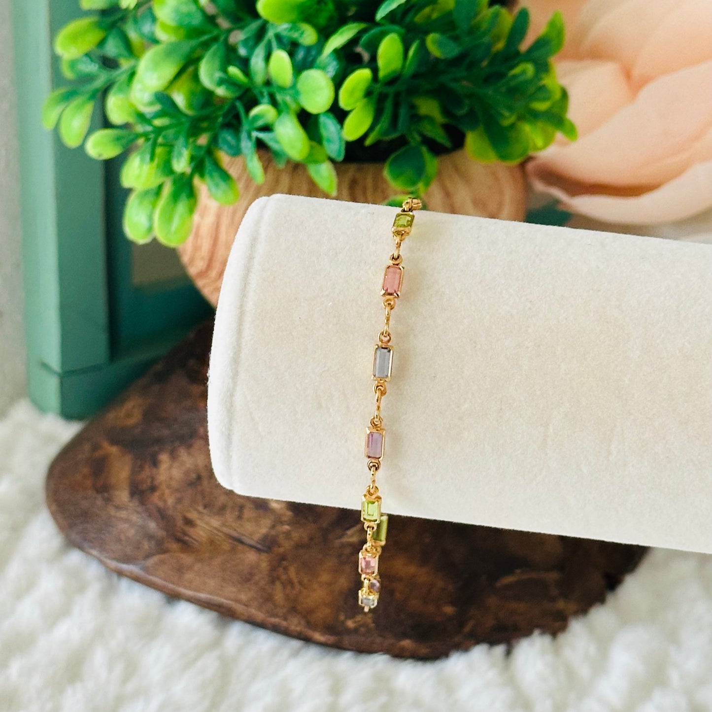 Isabella MultiColor CZ Stone Bracelet-Mialla Jewelry
