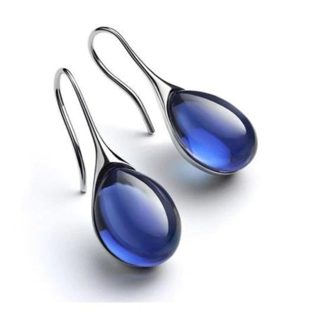 Crystal Drop Earrings in Gold and Silver-Mialla Jewelry