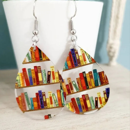 Vintage Colorful Water Drop Earrings-Mialla Jewelry