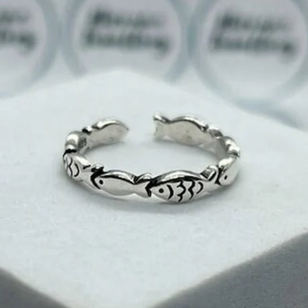 Vintage Silver Fish Ring-Mialla Jewelry