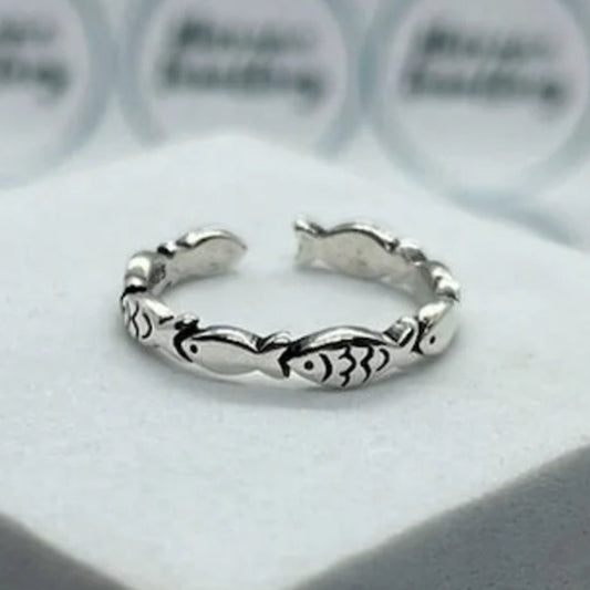 Vintage Silver Fish Ring-Mialla Jewelry