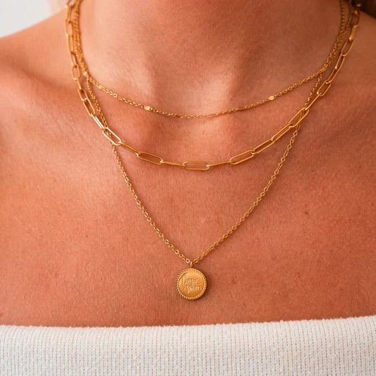 Golden Geya Necklace-Mialla Jewelry