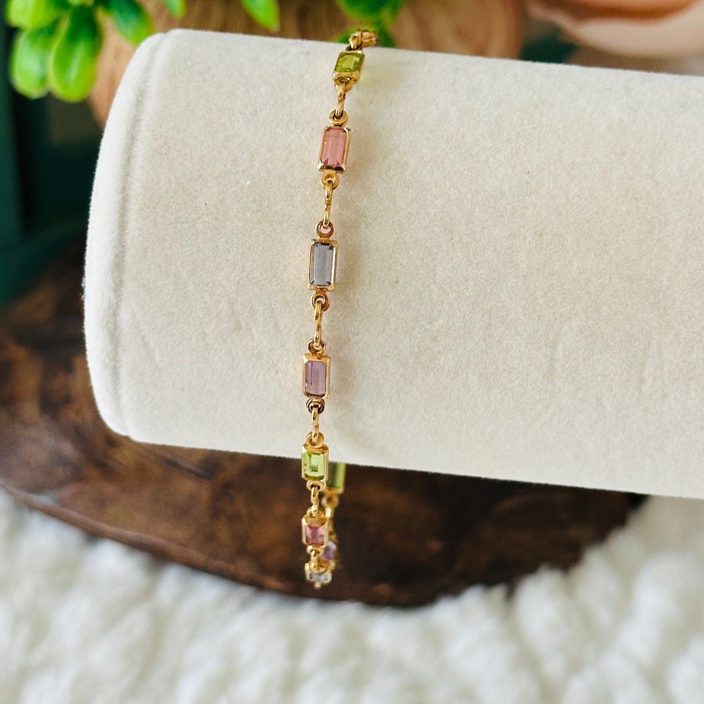 Isabella MultiColor CZ Stone Bracelet-Mialla Jewelry