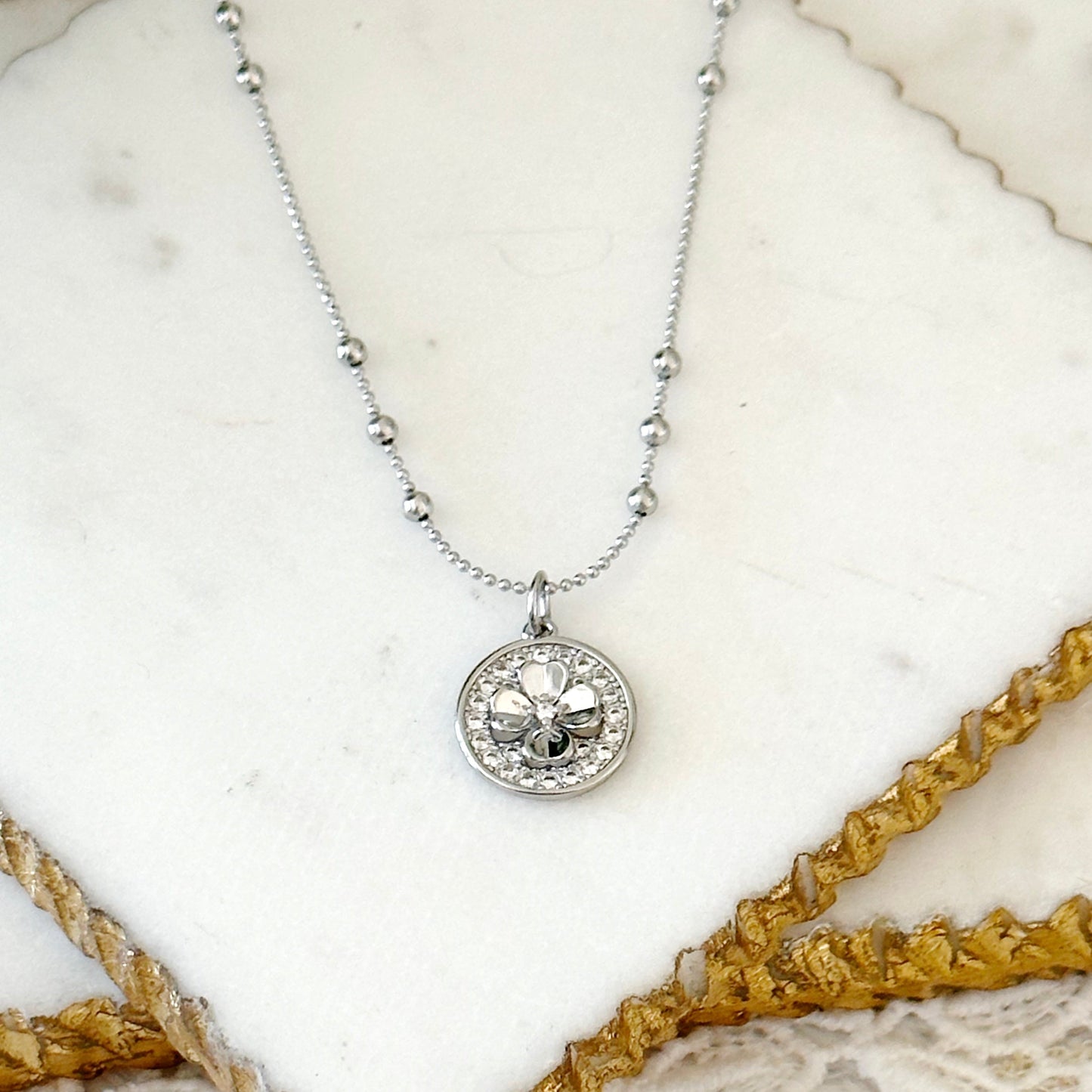 Felice Clover Pendant Necklace-Mialla Jewelry