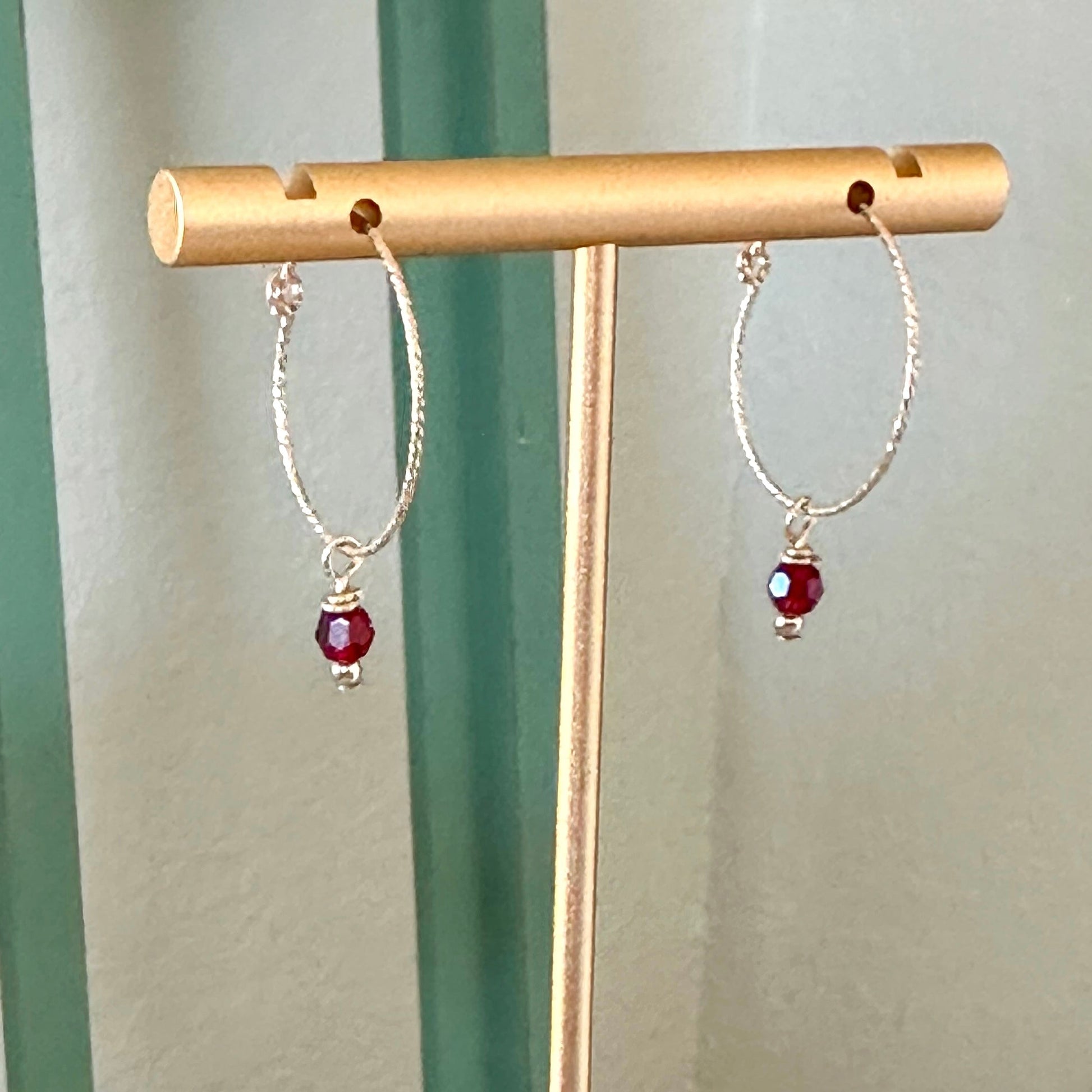 Oria Mini Sparkle Hoop Earrings-Mialla Jewelry
