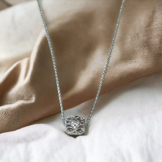 Karissa Infinity Heart Necklace-Mialla Jewelry