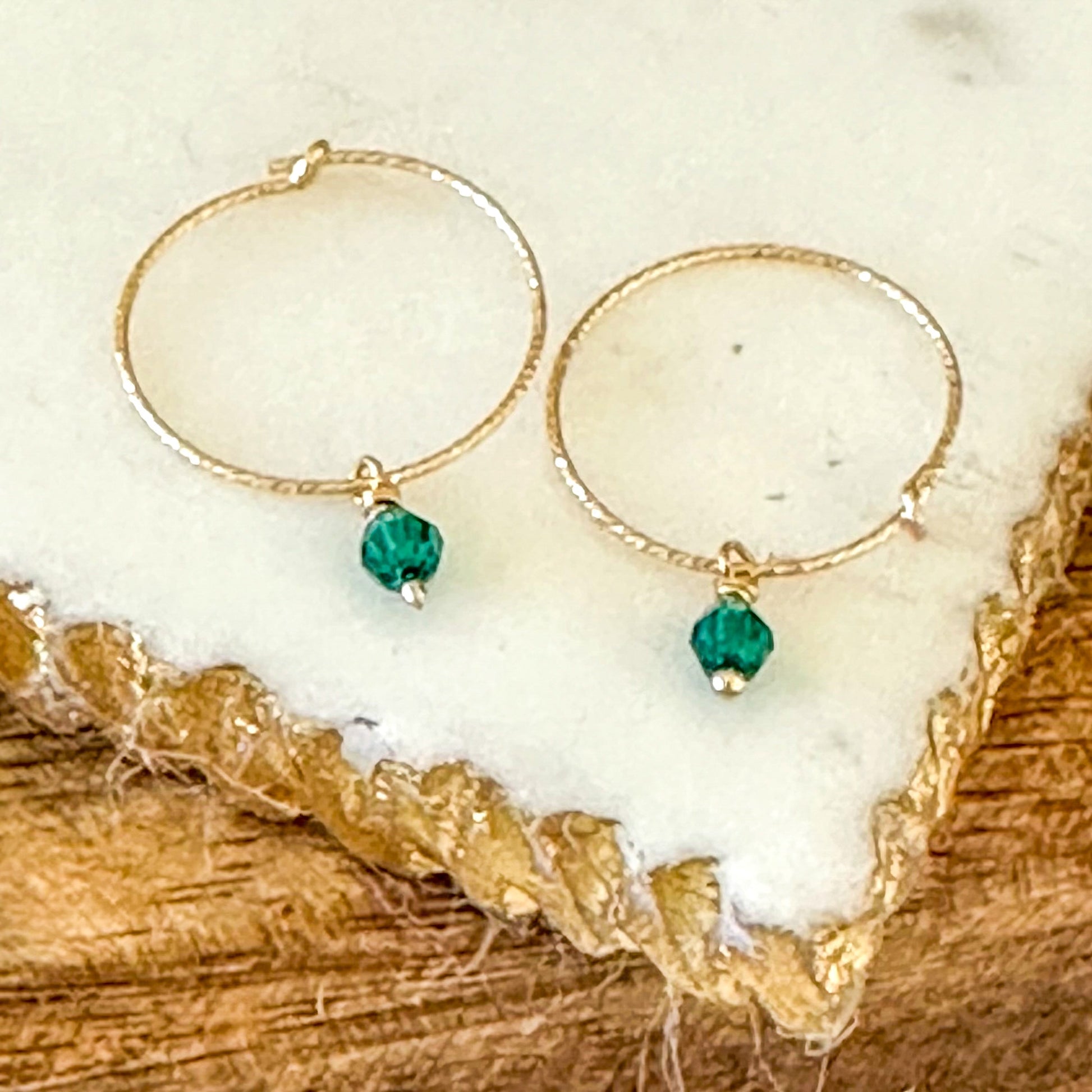 Oria Mini Sparkle Hoop Earrings-Mialla Jewelry