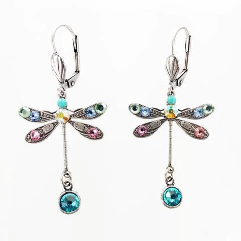 Elegant Carved Dragonfly Earrings-Mialla Jewelry
