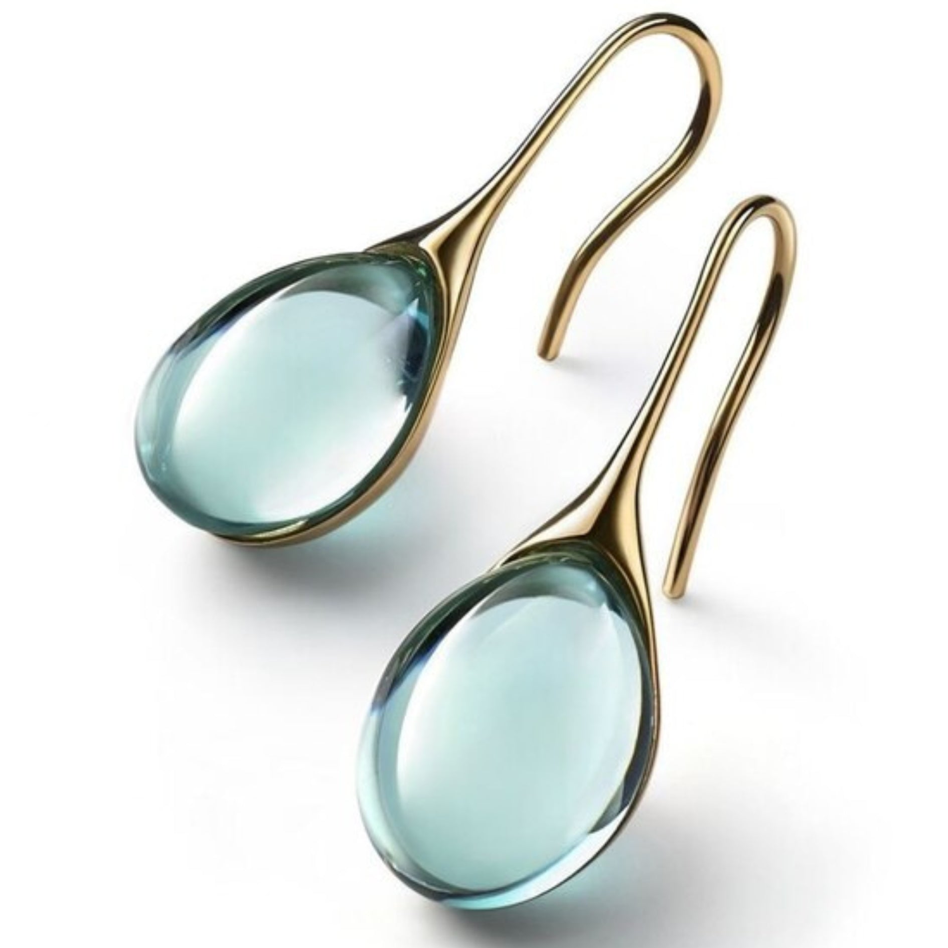 Crystal Drop Earrings in Gold and Silver-Mialla Jewelry