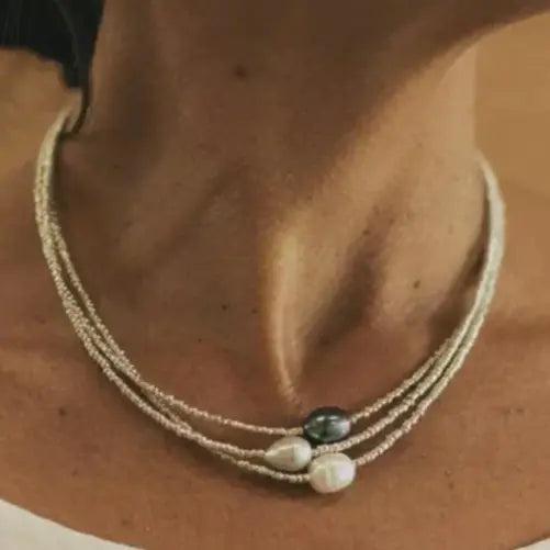 Natural Pearl Necklace-Mialla Jewelry