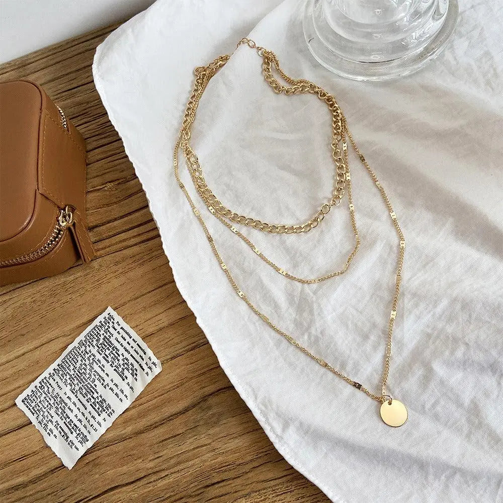 Gold and Silver Plated Necklace-Mialla Jewelry