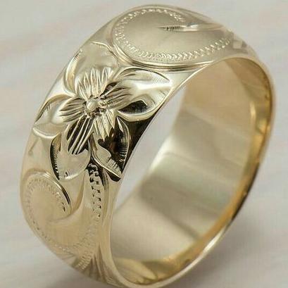 Vintage Gold Blossom Ring-Mialla Jewelry
