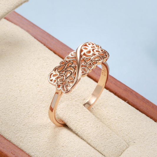 Elegant Hollow Ivy Gold Ring-Mialla Jewelry