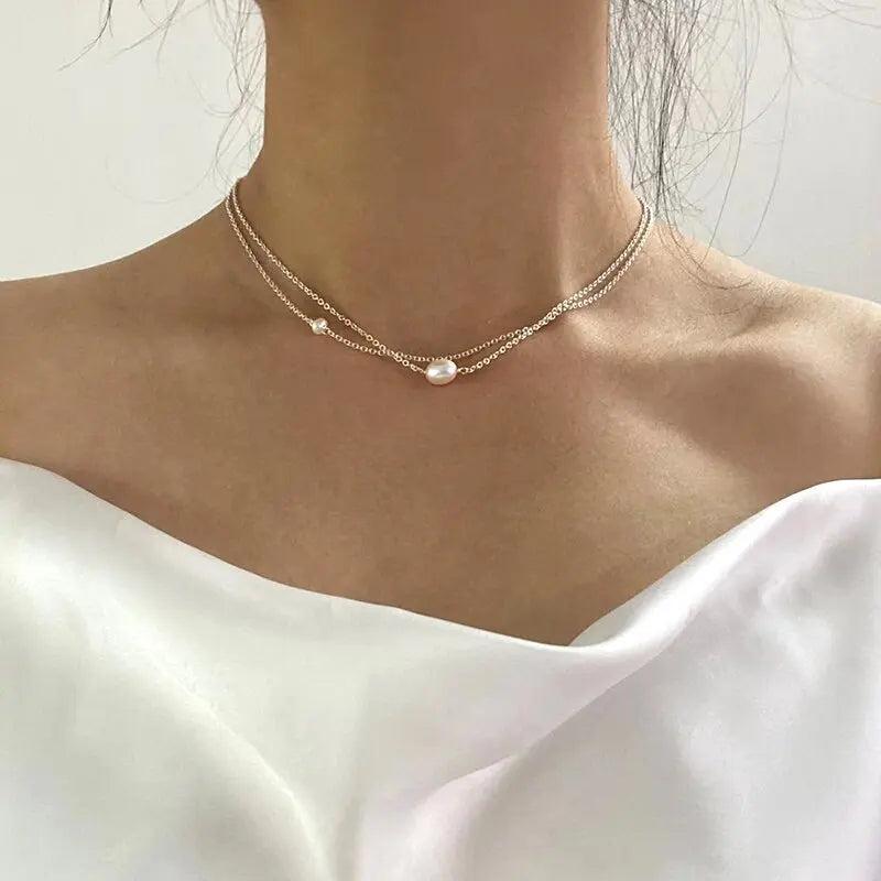 Freshwater Pearl Necklace-Mialla Jewelry
