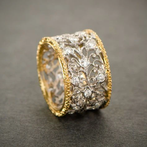 Vintage Zirconia Ivy Ring-Mialla Jewelry
