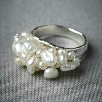Vintage Barroque Pearl Ring-Mialla Jewelry