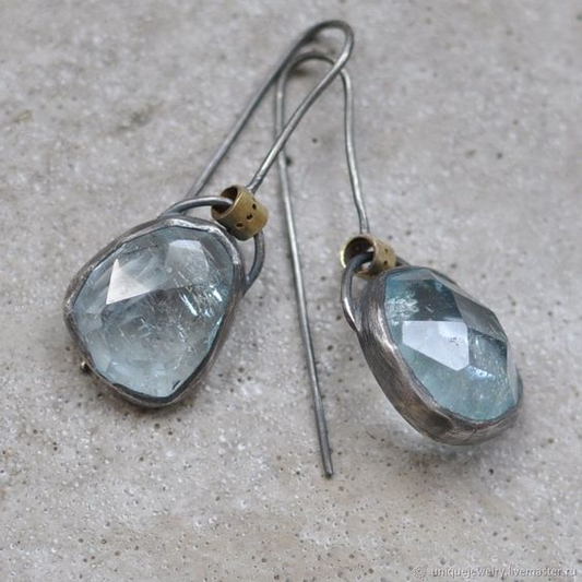 Vintage Moon Glass Earrings-Mialla Jewelry