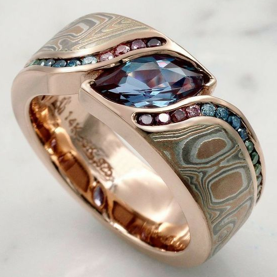 Vintage Prifddinas Eye Glass Ring-Mialla Jewelry