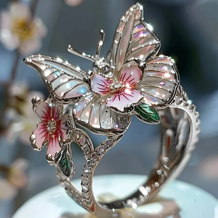 Vintage Golden Canifis Floral Ring-Mialla Jewelry