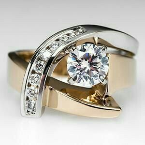 Vintage Gold & Silver Chrono RIng-Mialla Jewelry