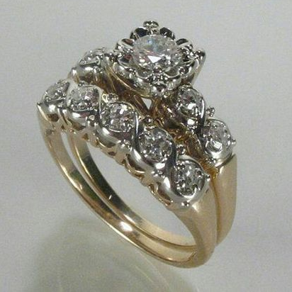 Vintage Elegant Bright Golden Ring-Mialla Jewelry