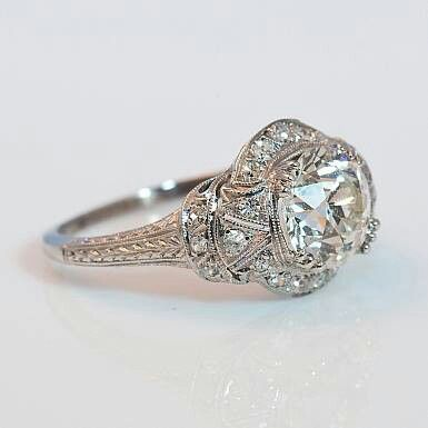 Vintage Crystalline Silver Ring-Mialla Jewelry