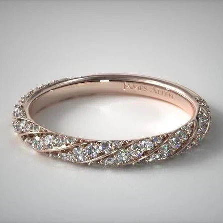 Vintage Rose & Zirconia Ring-Mialla Jewelry
