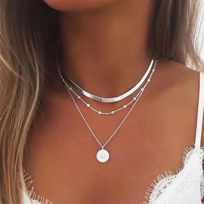 Silver Necklace-Mialla Jewelry