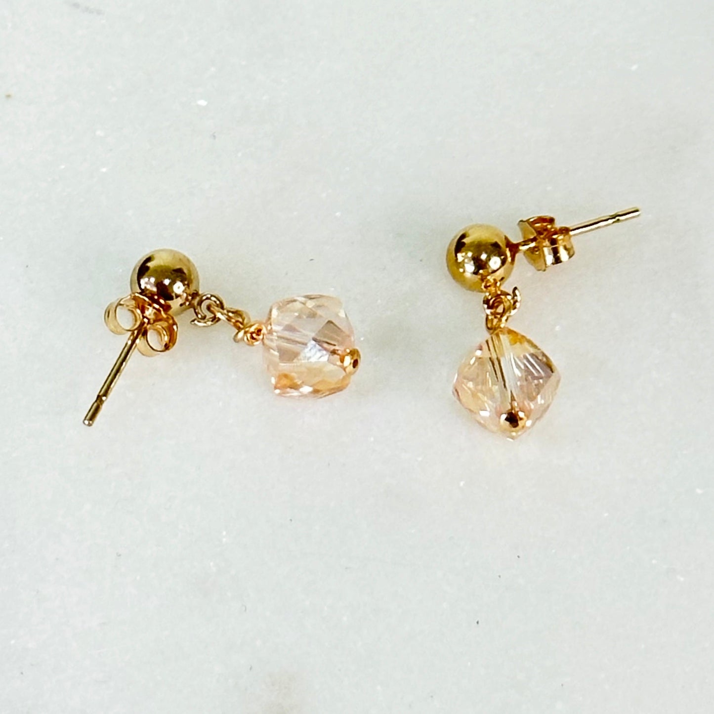 Liana Gold Dainty Drop Earrings-Mialla Jewelry