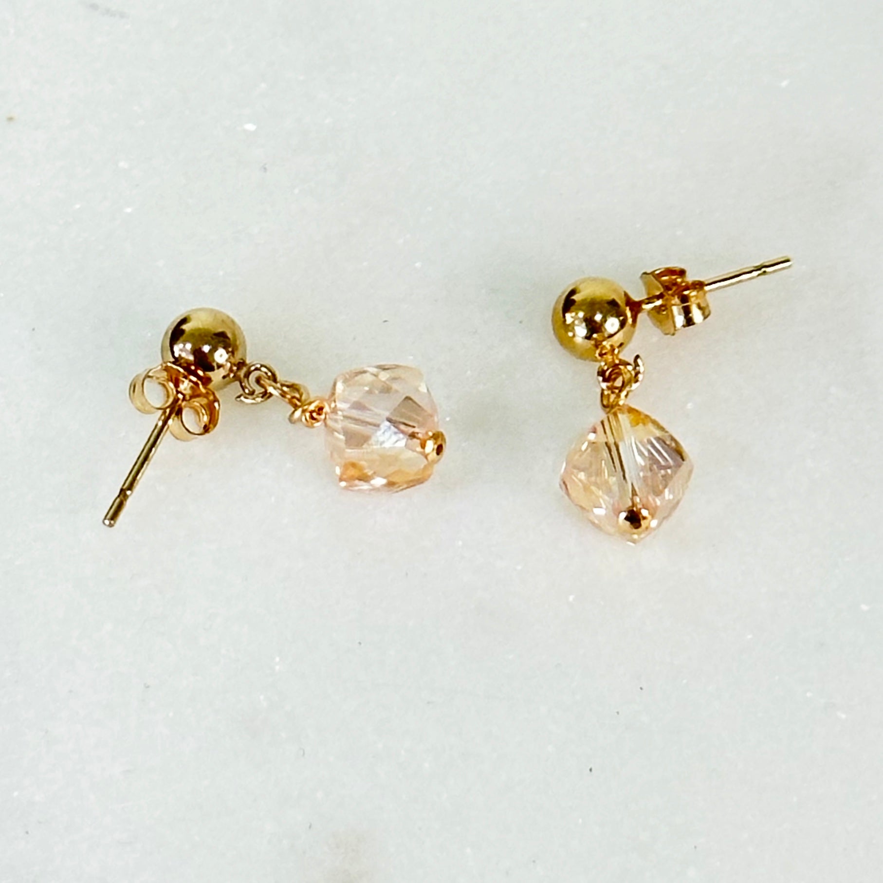 Liana Gold Dainty Drop Earrings-Mialla Jewelry