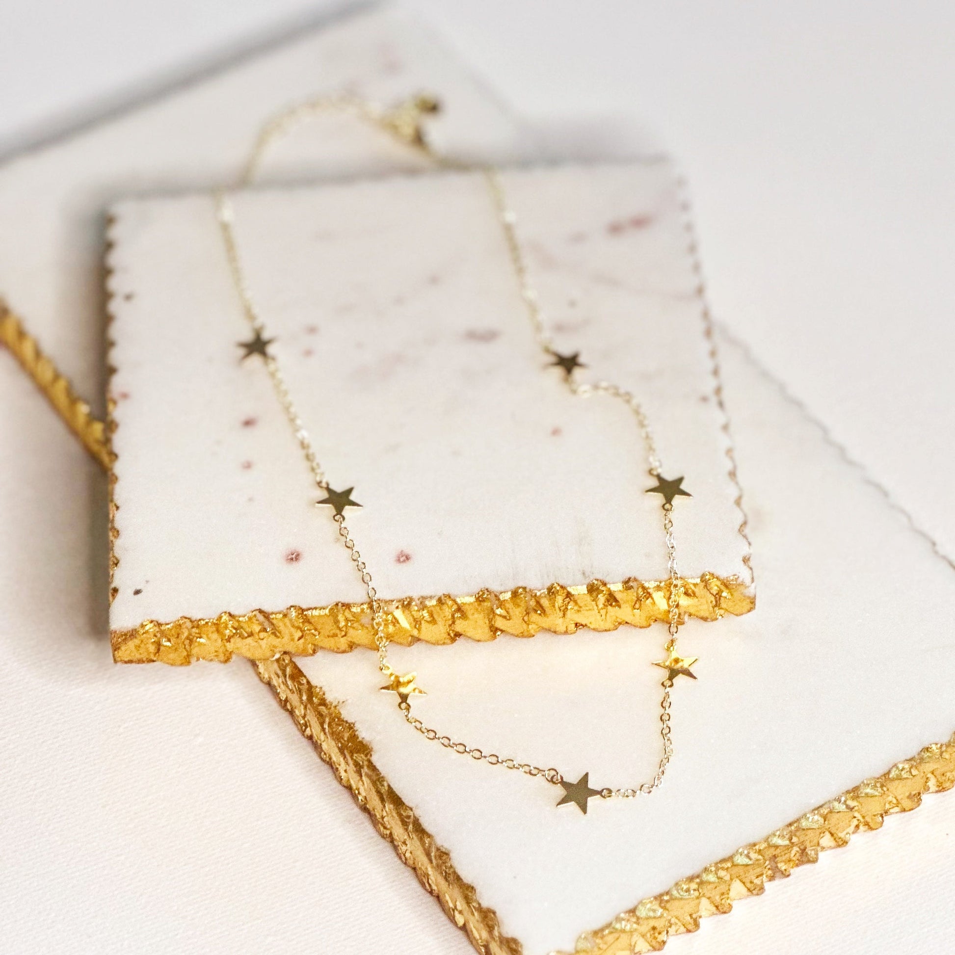 Stella Dainty Star Pendant Choker Necklace - Gold or Silver-Mialla Jewelry