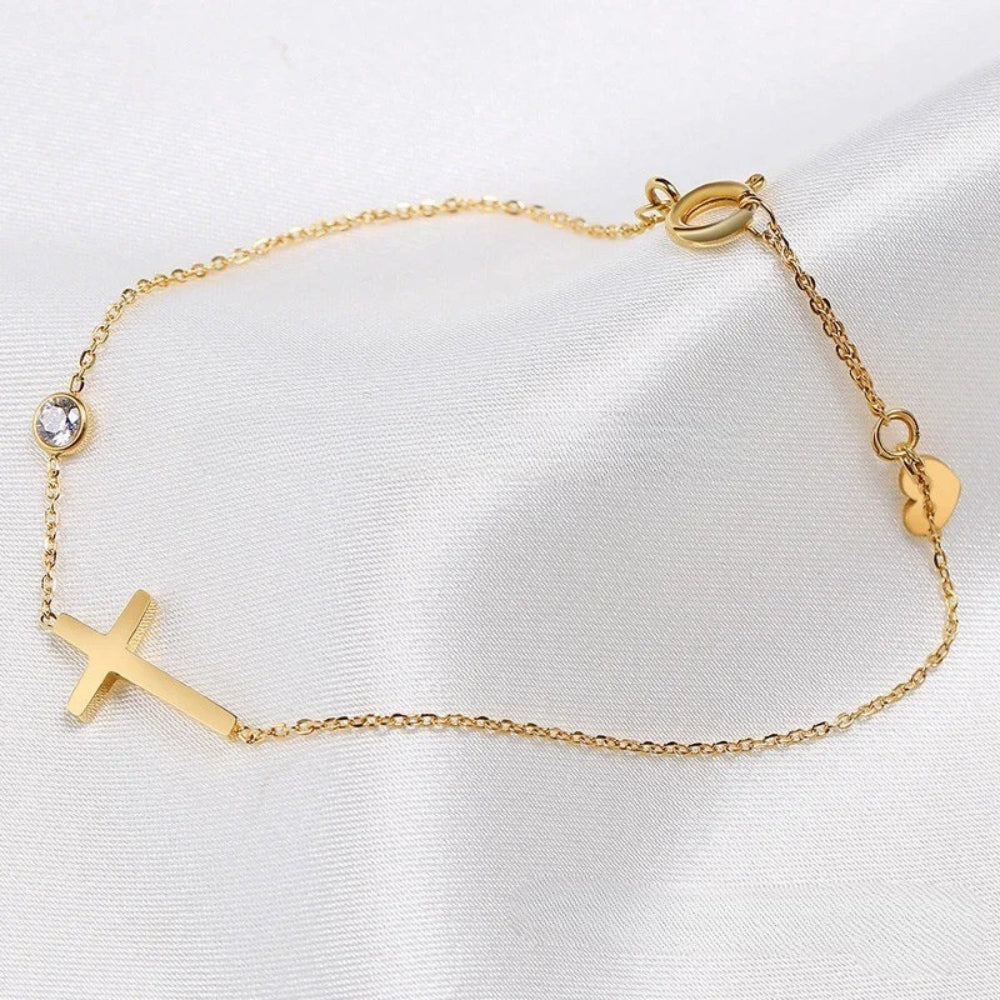 Spiritual Charm Gold Bracelet-Mialla Jewelry